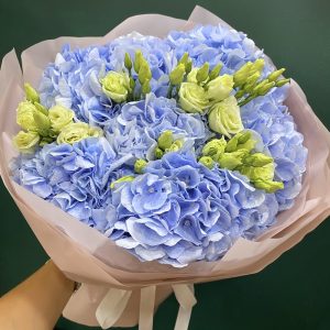Букет із гортензій купити Київ BeGreen